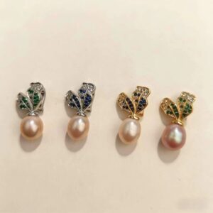 Wholesale luxury carrot universal buckle pendant pearl necklace