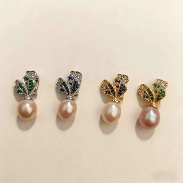 Wholesale luxury carrot universal buckle pendant pearl necklace