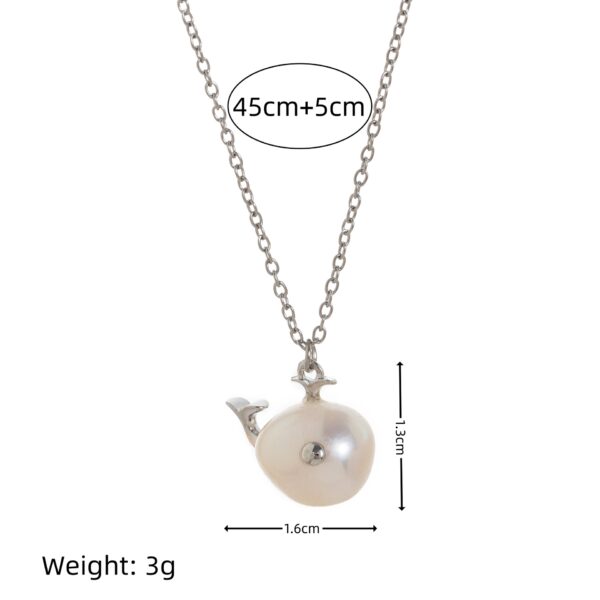 Wholesale Baroque Whale shaped Pearl Ocean Necklace