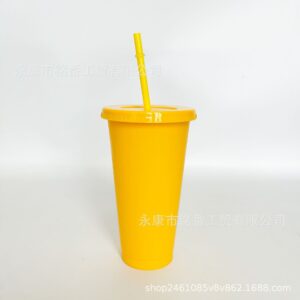 710ml straw cup#4 yellow / 24OZ/710ML