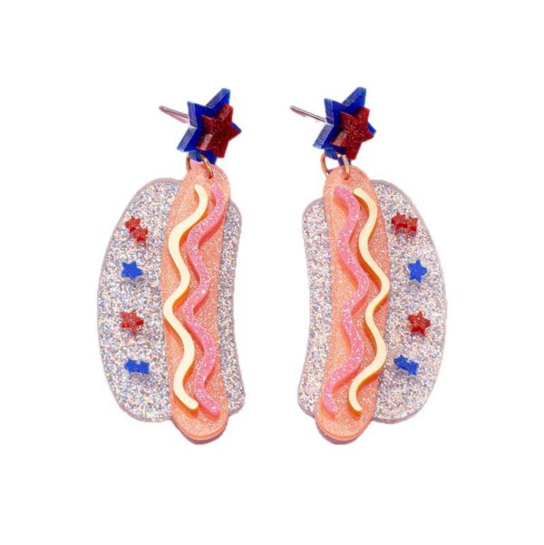 Wholesale Independence Day Acrylic Earrings