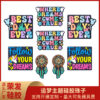 Wholesale 20PCS Creative Cartoon Letters Focus Beads Dream Catcher Silicone Beads
