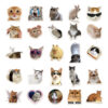 Wholesale 50pcs cartoon cute cat emoji Waterproof vinyl stickers