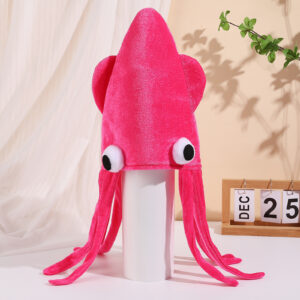 Pink gold velvet octopus hat / All yards