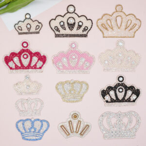 Wholesale Multi specification rhinestone crown DIY Patches
