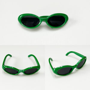 Green frame sunglasses