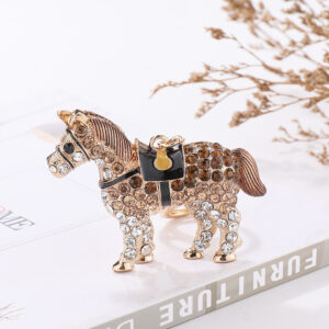 [brown] diamond zodiac horse