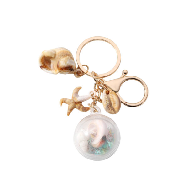 Wholesale Seaside Vacation Shell Conch Sea Star Keychain