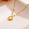 Wholesale love necklace stainless steel heart pendant clavicle neck chain