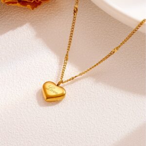 O1CN01QwtF8Q258LxHLoPY8_2218546207481-0-cib Wholesale love necklace stainless steel heart pendant clavicle neck chain