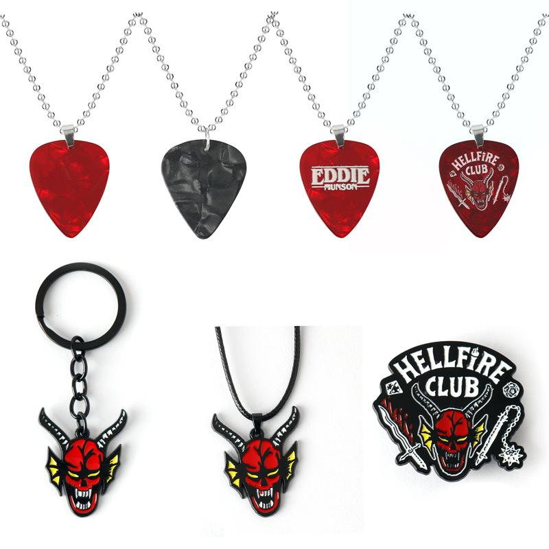 Wholesale Strange Things 4 Club Brooch Keychain
