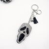 Wholesale Hip-Hop Ghost Head Keychain Crystal Gemstone Diamond