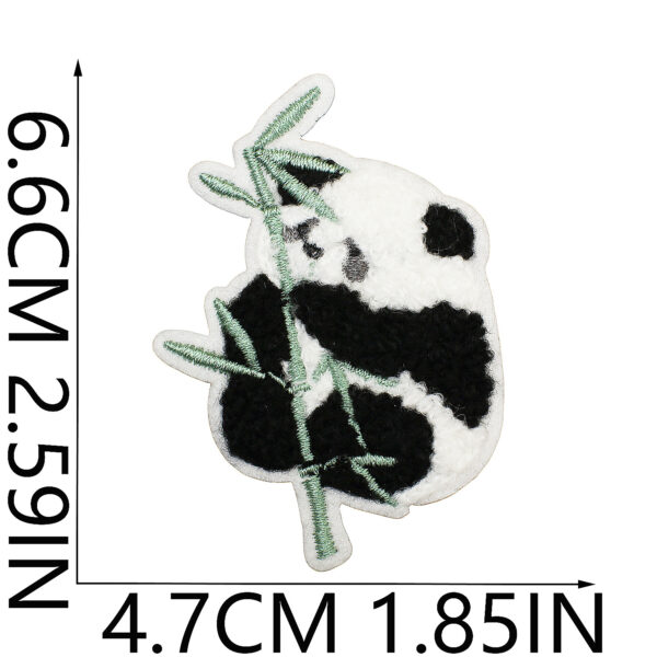 Wholesale Panda-themed embroidered patch