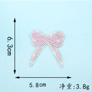 Pink pearl hot melt adhesive 6.3*5.8cm