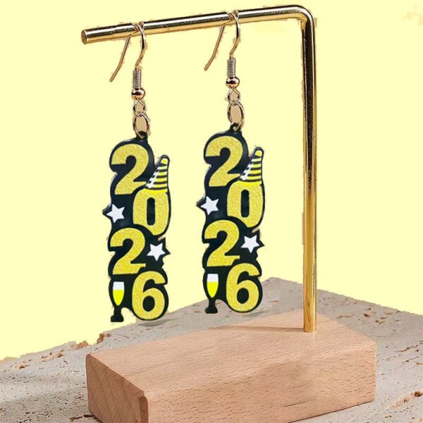 Wholesale 2026 Digital Earrings - Acrylic Earrings