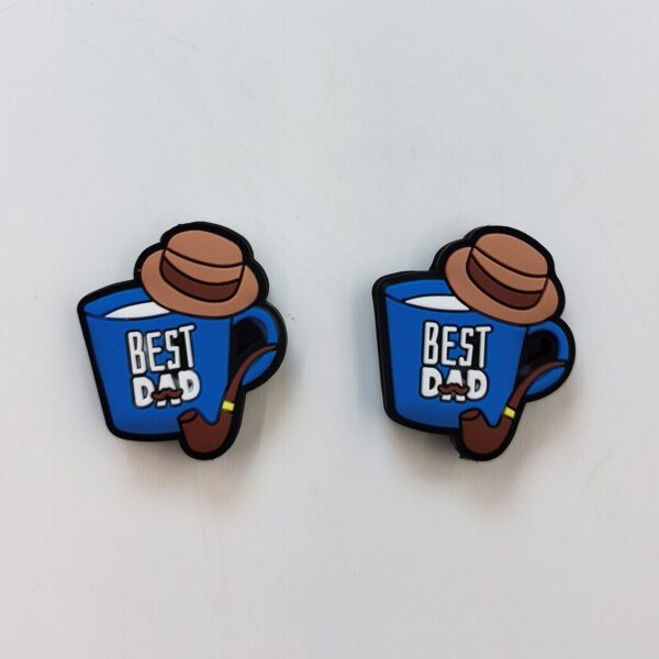 O1CN01R61Dhc2FO3emyn6Vp_2216349148869-0-cib Wholesale 10pcs Father's Day Series Silicone Cartoon Beads