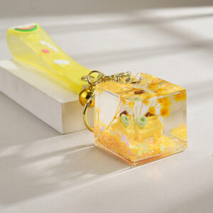 Lemon yellow / Rainbow rope + house + bell