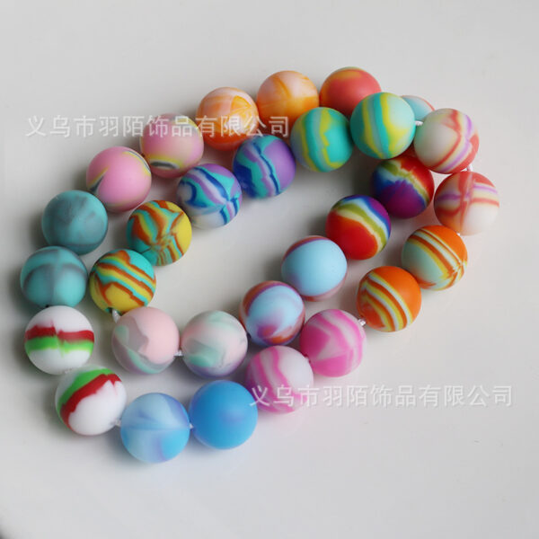 Wholesale 50PCS Rainbow Mixed Color Silicone Balls