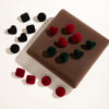 Wholesale Resin Vintage Velvet Texture Love All-match Earrings