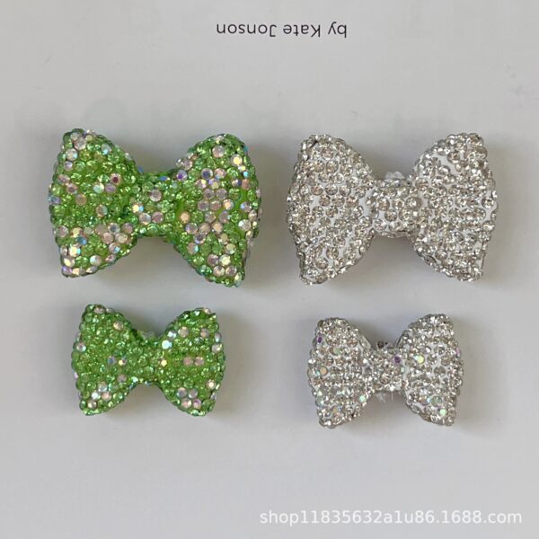 Wholesale Colorful bow-shaped clay beads with full-hole illing