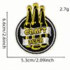 Wholesale Cartoon beer embroidered patch cheers pattern