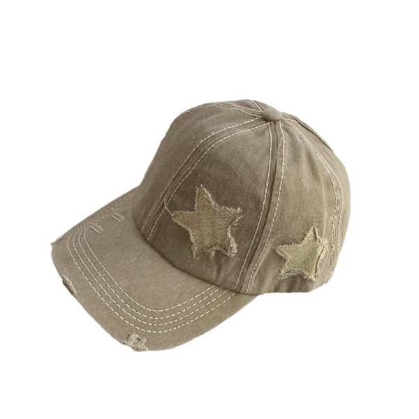 Wholesale Retro hole pink wide cap baseball cap