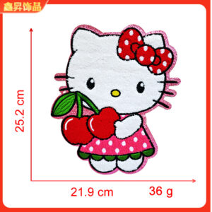 Hot melt glue*rose red*animal*kitty*height 25.2*21.9cm