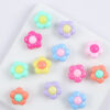 Wholesale 10pcs Acrylic Color Matching Plum Blossom Beads