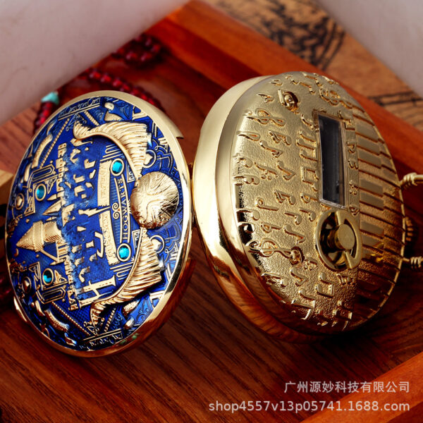 Wholesale Retro creative colorful castle background music music music music box pocket watch