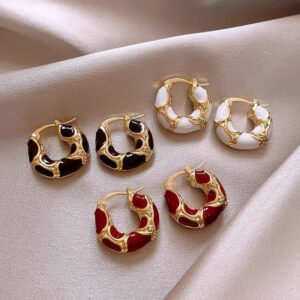 Wholesale Autumn and Winter Mirad Zircon Earrings