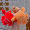 Wholesale Cute crayfish plush marine animals crab keychain