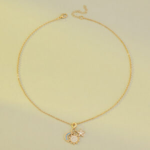 10 kc gold necklace n-983 (necklace without magnetic suction)