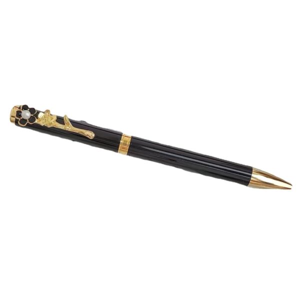 Wholesale Pearl Flower Pen Clip Cartoon Metal Pen