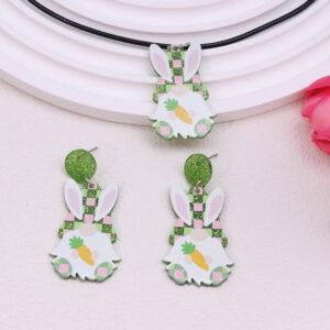 Rabbit radish [earrings necklace suit]]