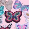 Wholesale Colorful butterfly sequin embroidery DIY Patches