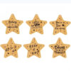 Wholesale English letter inspirational slogan Star Keychain