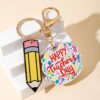 O1CN01RO0MZ11bFjn8jFEPd_2857743436-0-cib Wholesale Teacher's Day Rainbow Pencil Wooden Label Tassel Keychain