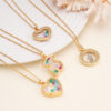 Wholesale Love Bear Necklace Copper Gold Plated Zircon Vintage Pendant Clavicle Chain