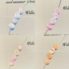 Wholesale 10pcs candy colored embossed milk shaped acrylic beads