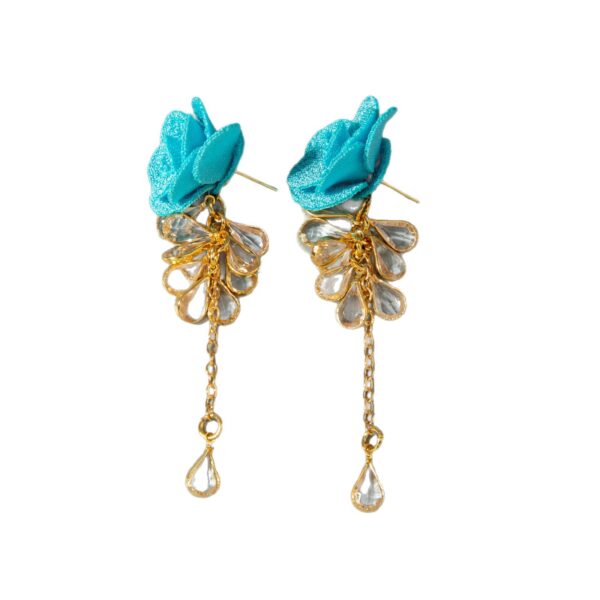 Wholesale Long tassel flower Valentine's Day earrings