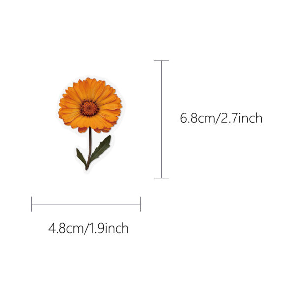 Wholesale 50pcs plant and flower waterproof vinyl stickers