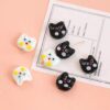Wholesale 10pcs cat Bead DIY Through Hole Perforated Beads