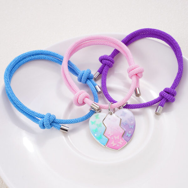 Wholesale Cartoon Heart Splicing Magnetic Bracelet Pendant