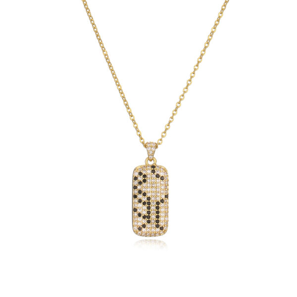 Wholesale light luxury snake leopard print necklace jewelry suit