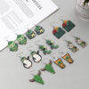 O1CN01RWaUVy2KAqGrheYzF_2209316649517-0-cib Wholesale St. Patrick's Day animal lucky grass rainbow wooden earrings