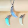 O1CN01RWhfWg2IVKiPHwqIn_3919529291-0-cib Wholesale Men's Luminous Wolf Tooth Pendant Dark Luminous Cool Animal Hyena