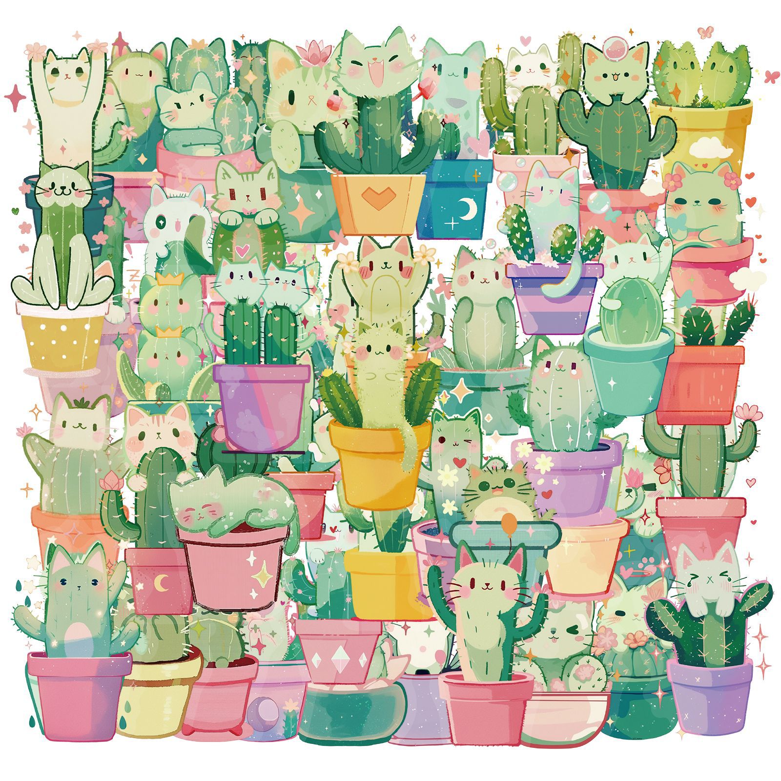Wholesale Cute Cat Cactus