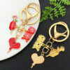 Wholesale Valentine's Day Oil Dripping Red Keychain