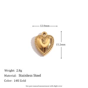 Cast love pendant-Gold