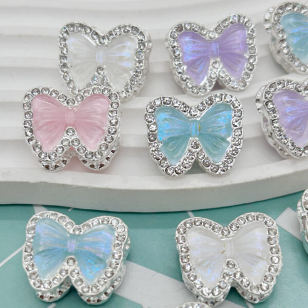O1CN01RZbhnC1QqPuqMWZjY_2215566152027-0-cib Wholesale Double sided full diamond colored bow beads
